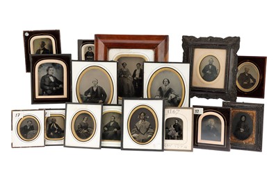 Lot 36 - Large Collection of Ambrotypes framed and mounted