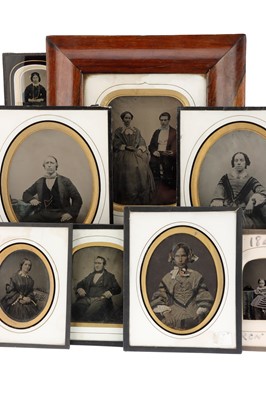 Lot 36 - Large Collection of Ambrotypes framed and mounted