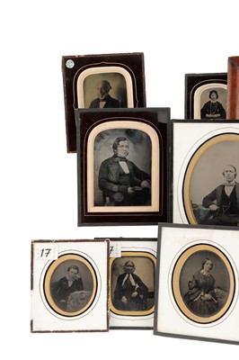 Lot 36 - Large Collection of Ambrotypes framed and mounted