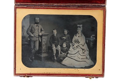 Lot 39 - Ambrotypes Whole Plate Young Boy on Pony, and Others