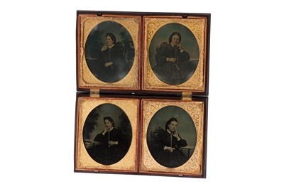 Lot 40 - Unusual Ambrotype in Double 1/6 Plate Union Case