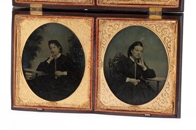 Lot 40 - Unusual Ambrotype in Double 1/6 Plate Union Case