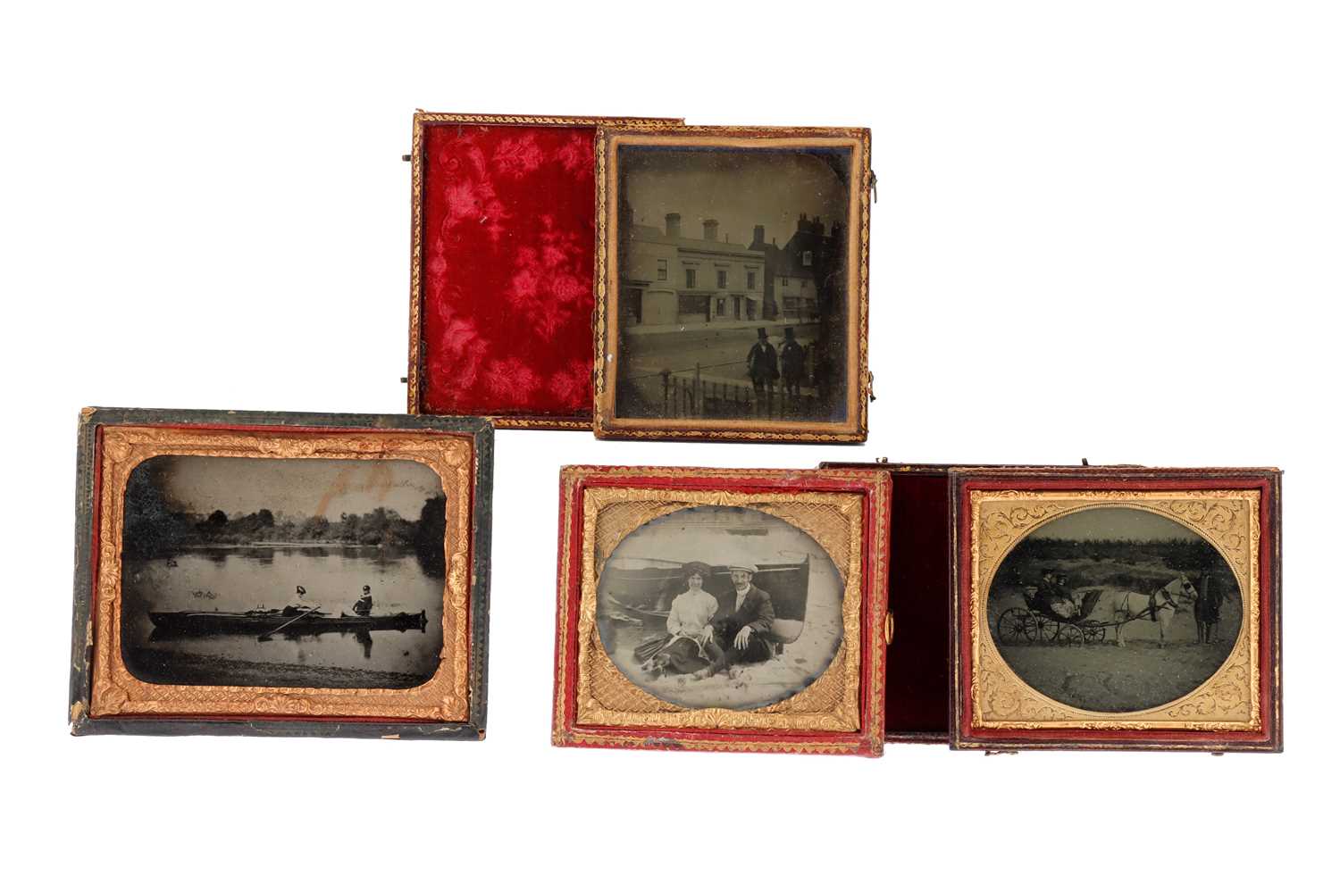 Lot 41 - 4 Ambrotype Outdoor Scenes