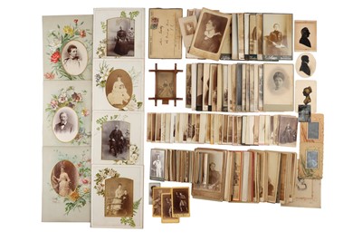 Lot 110 - Large Collection of Carte de Visite and Cabinet Cards