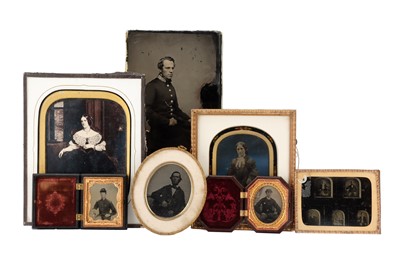 Lot 43 - Unusual ambrotype showing ambrotypes, and Others
