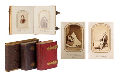 Lot 116 - 3 Carte de Visite Albums with Named Sitters