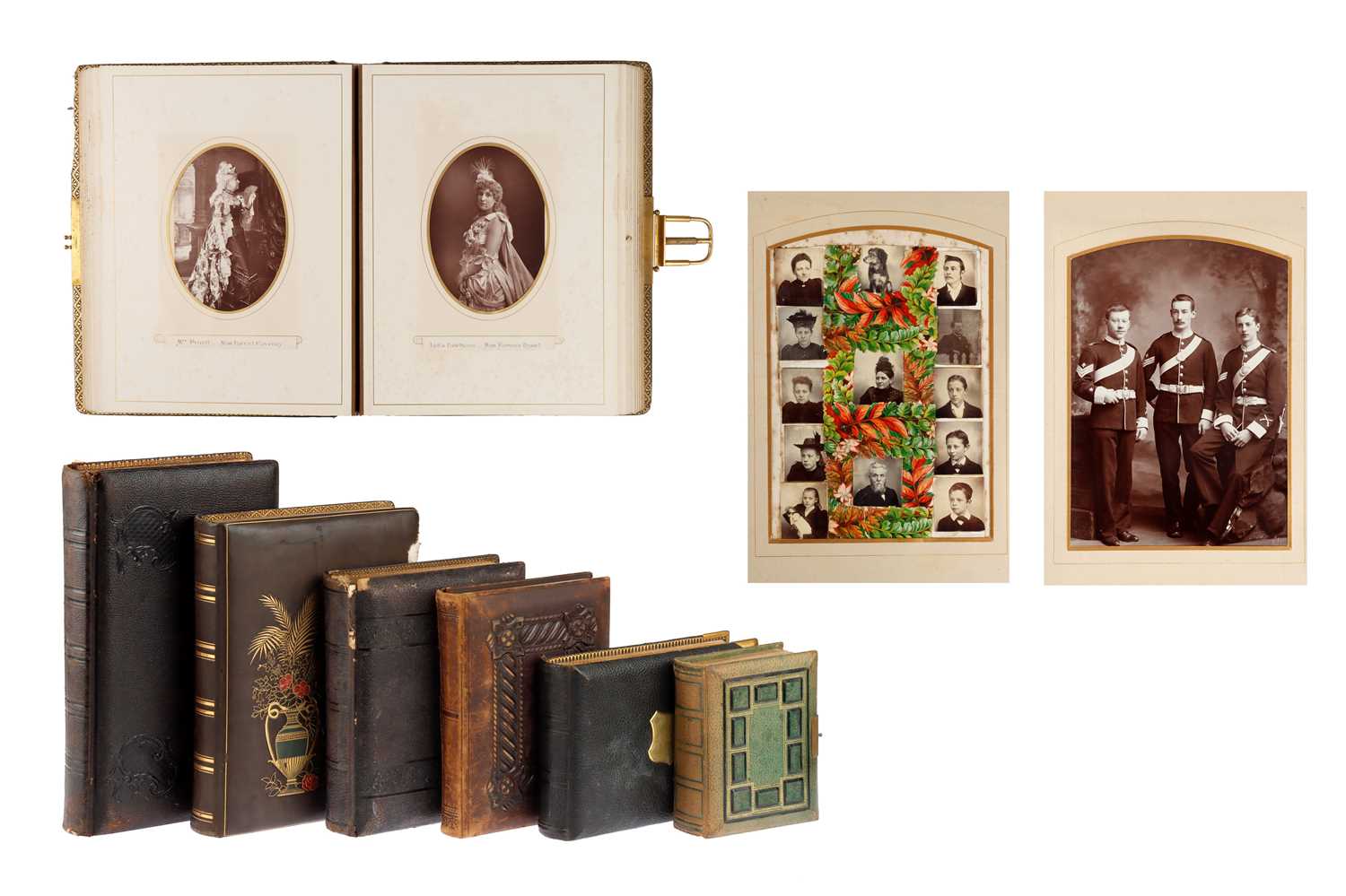 Lot 98 - 6 Carte de Visite Albums