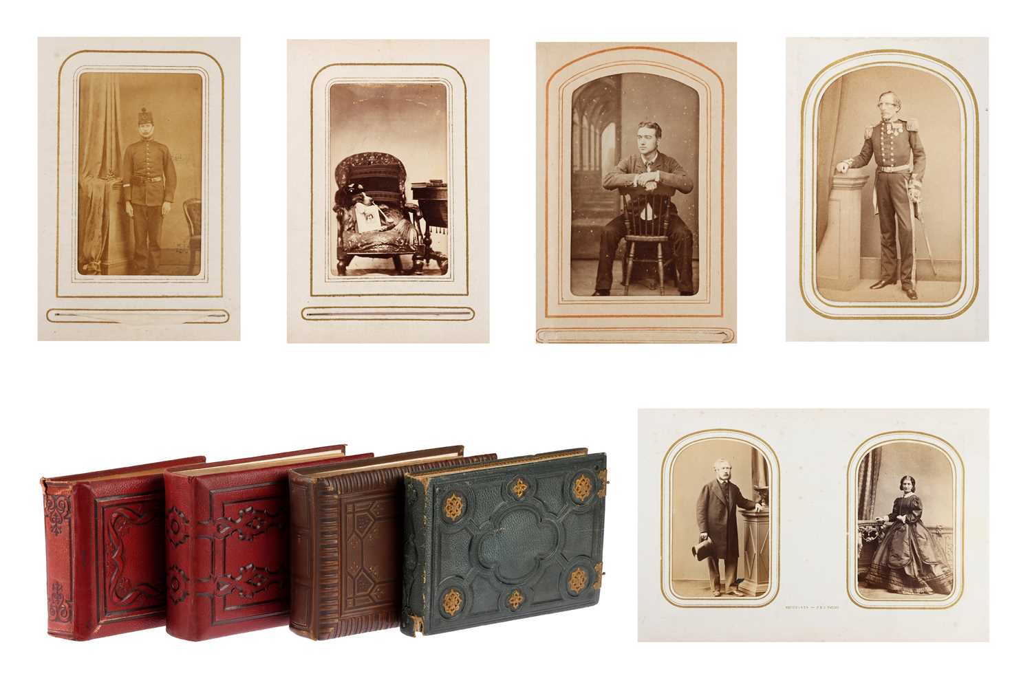 Lot 122 - Carte de Visite Albums, Including Photograph of Napolean III