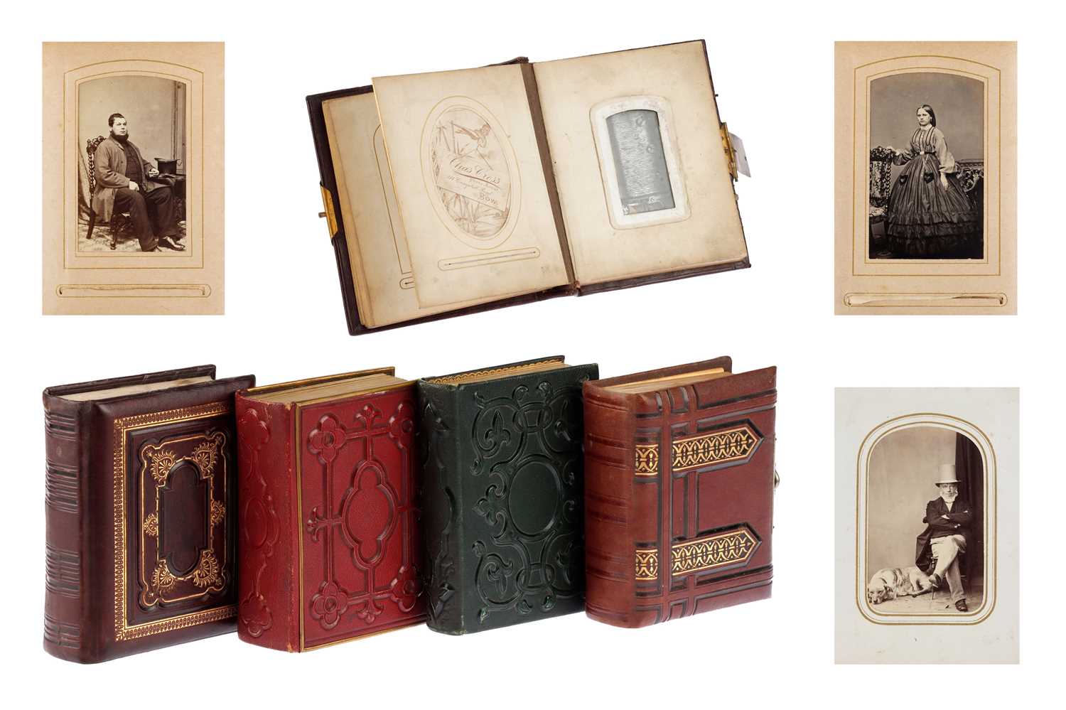 Lot 123 - 4 Carte de Visite Albums