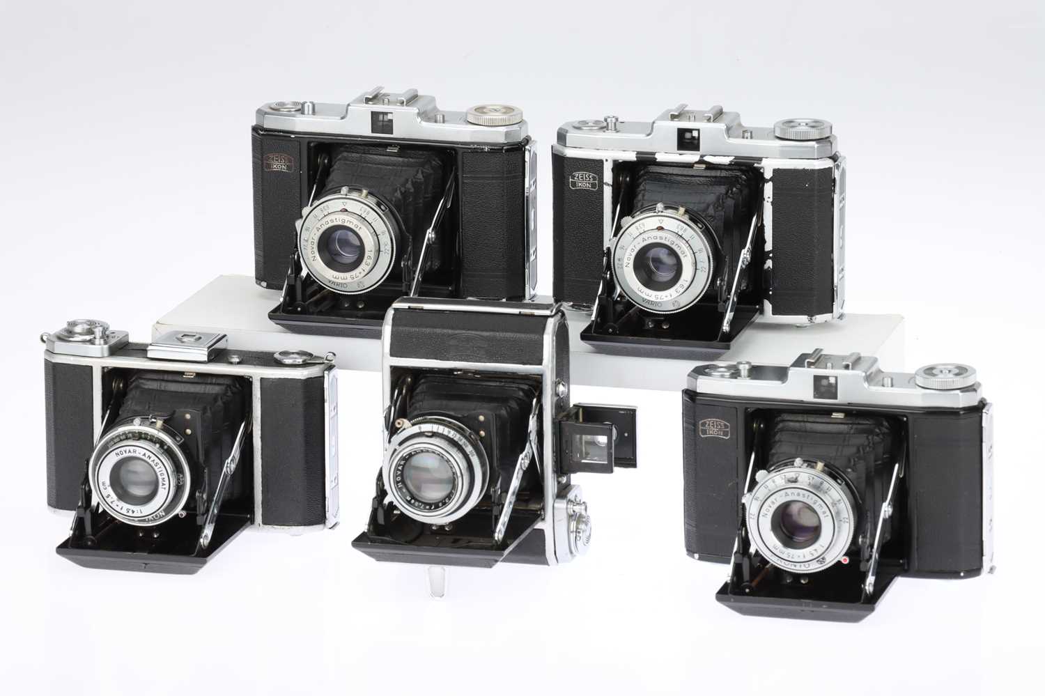 Lot 265 - Five Zeiss Ikon Folding Bed Cameras