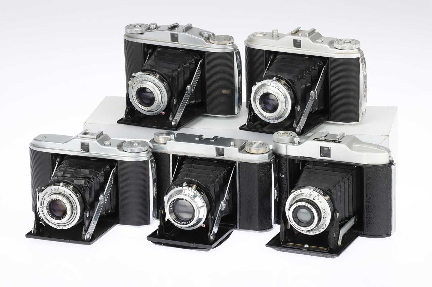 Lot 267 - A Mixed Selection of Five Medium Format Folding Cameras