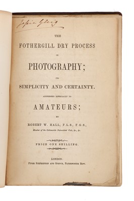 Lot 182 - Early 19th Century Photographic Literature