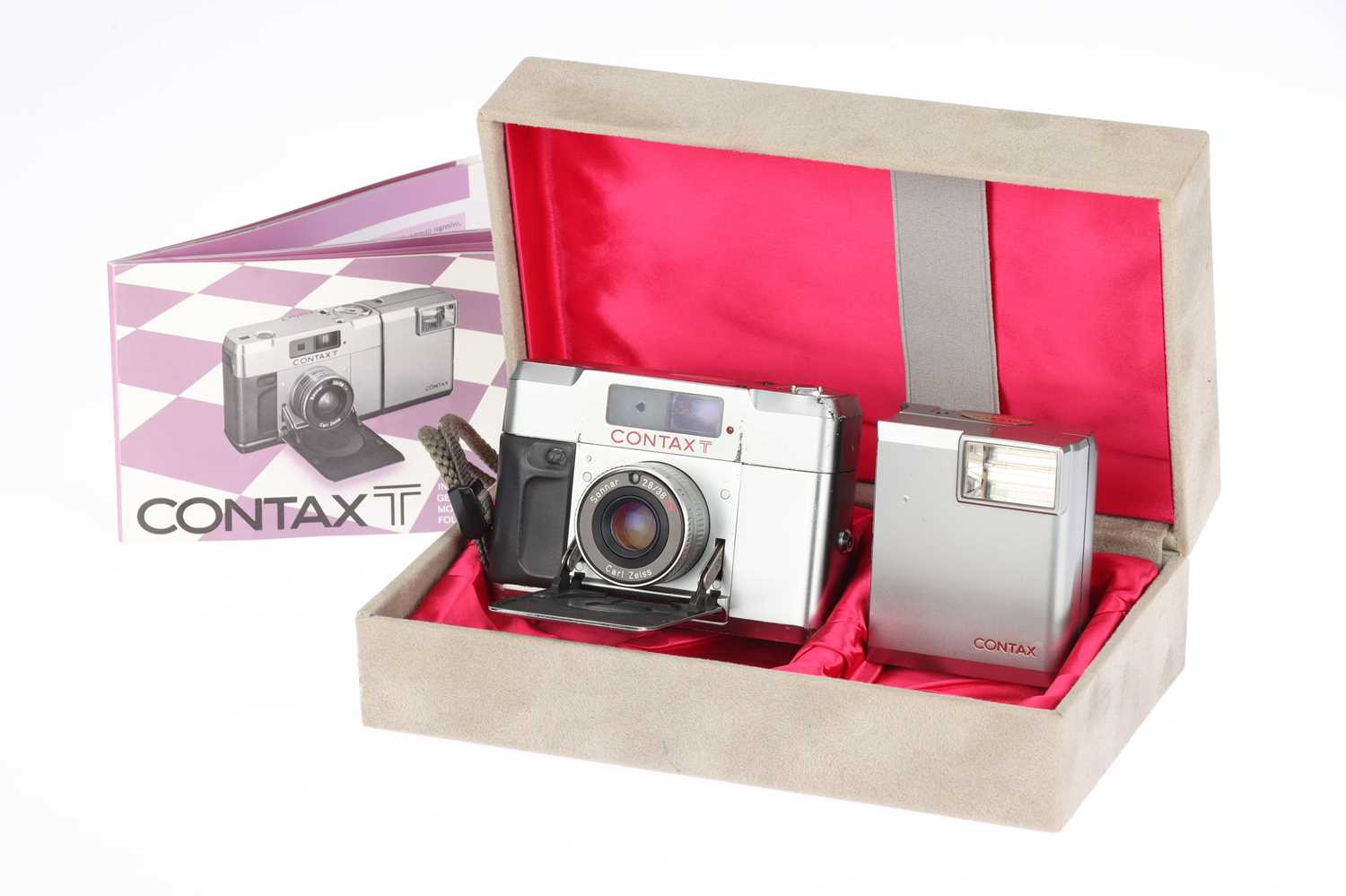 Lot 213 - A Contax T Compact Rangefinder Camera outfit