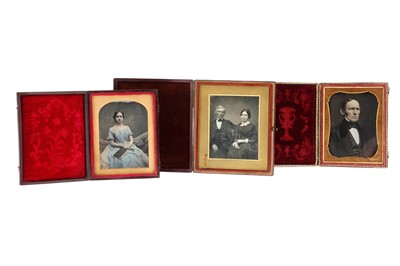 Lot 18 - 3 Quarter Plate Daguerreotypes in Cases