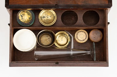 Lot 10 - An Inlaid Brass & Mahogany Domestic Medicine Chest