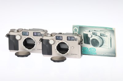 Lot 209 - Two Contax G2 35mm Rangefinder Bodies