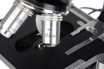 Lot 596 - An Ernst Leitz Wetzlar, Dialux Trinocular Compound Microscope