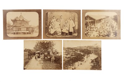 Lot 90 - 5 Albumen Prints of China