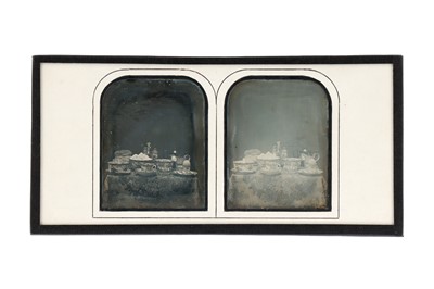 Lot 131 - Stereo Daguerreotype of Still Life by Watkins and Hill