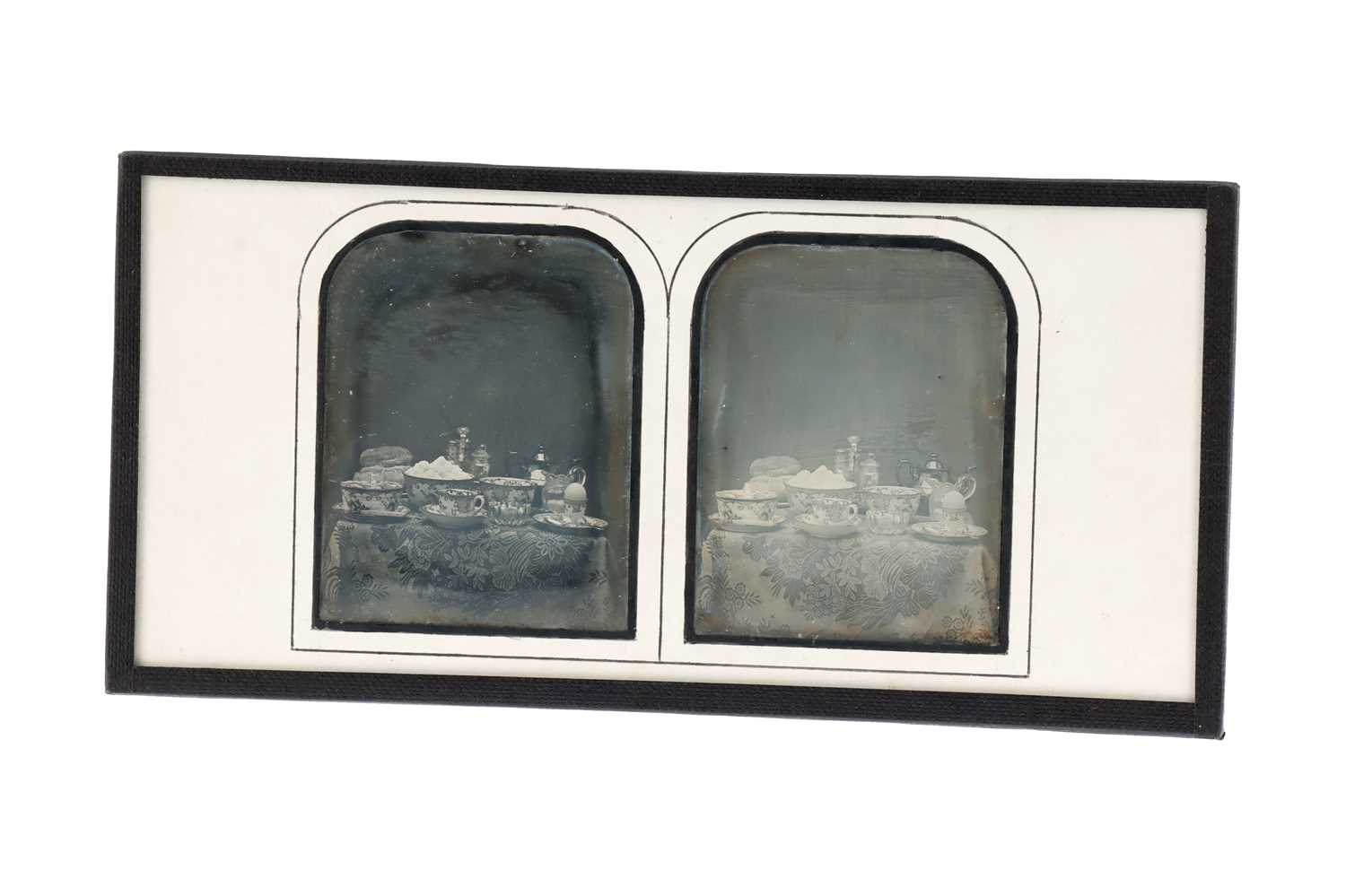 Lot 131 - Stereo Daguerreotype of Still Life by Watkins and Hill