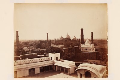 Lot 64 - View from Palace Fort, Lahore 1863-64, Photograph by Samuel Bourne