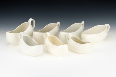 Lot 82 - A Collection of Cream Ceramic Bourdaloues