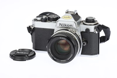Lot 88 - A Nikon FE 35mm SLR Camera