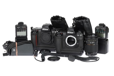 Lot 93 - A Nikon D1X and a Nikon D1 DSLR Cameras
