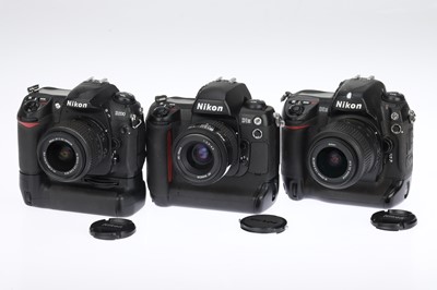 Lot 105 - Three Nikon DX DSLR Cameras