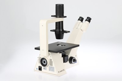 Lot 582 - Inverted Zeiss Axiovert 25 Microscope