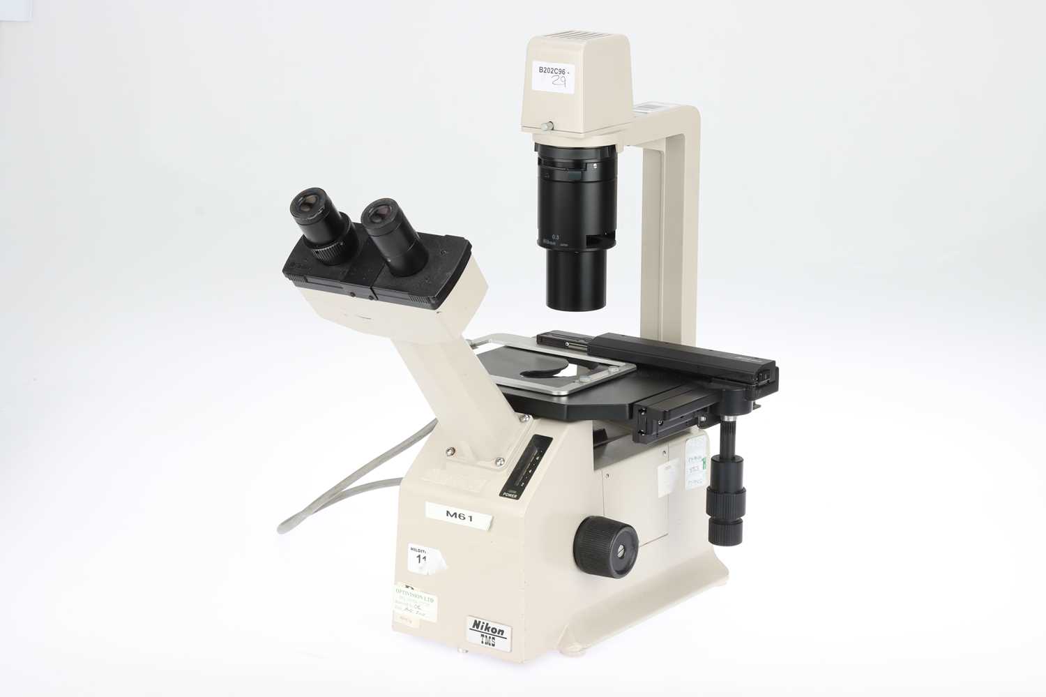 Lot 594 - Nikon TMS Inverted Binocular Microscope