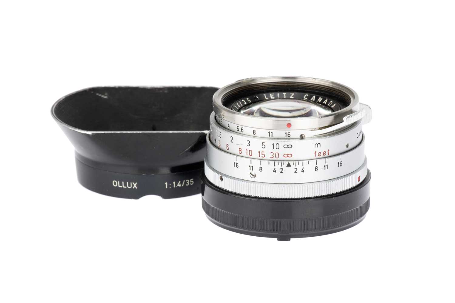 Lot 48 - A Leitz Summilux f/1.4 35mm 'Steel Rim' Lens