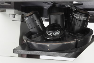 Lot 588 - Zeiss Inverted Binocular Microscope With Planachromat Objectives