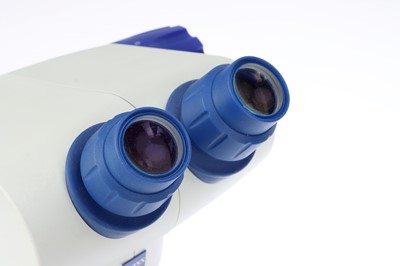 Lot 584 - A Zeiss AmScope Binocular Zoom Microscope & Boom Arm