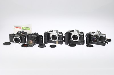 Lot 246 - Five Pentax 35mm SLR Cameras