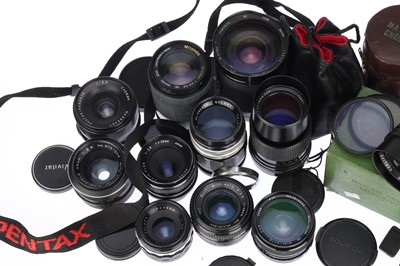 Lot 357 - A Mixed Selection of Camera Lenses