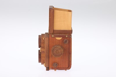 Lot 264 - * A Wooden Model of a Rollei Rolleiflex Camera