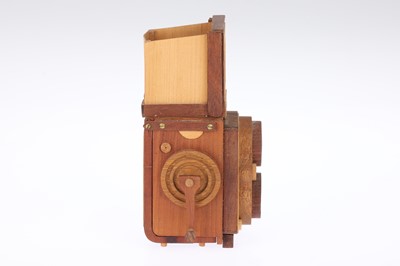 Lot 264 - * A Wooden Model of a Rollei Rolleiflex Camera