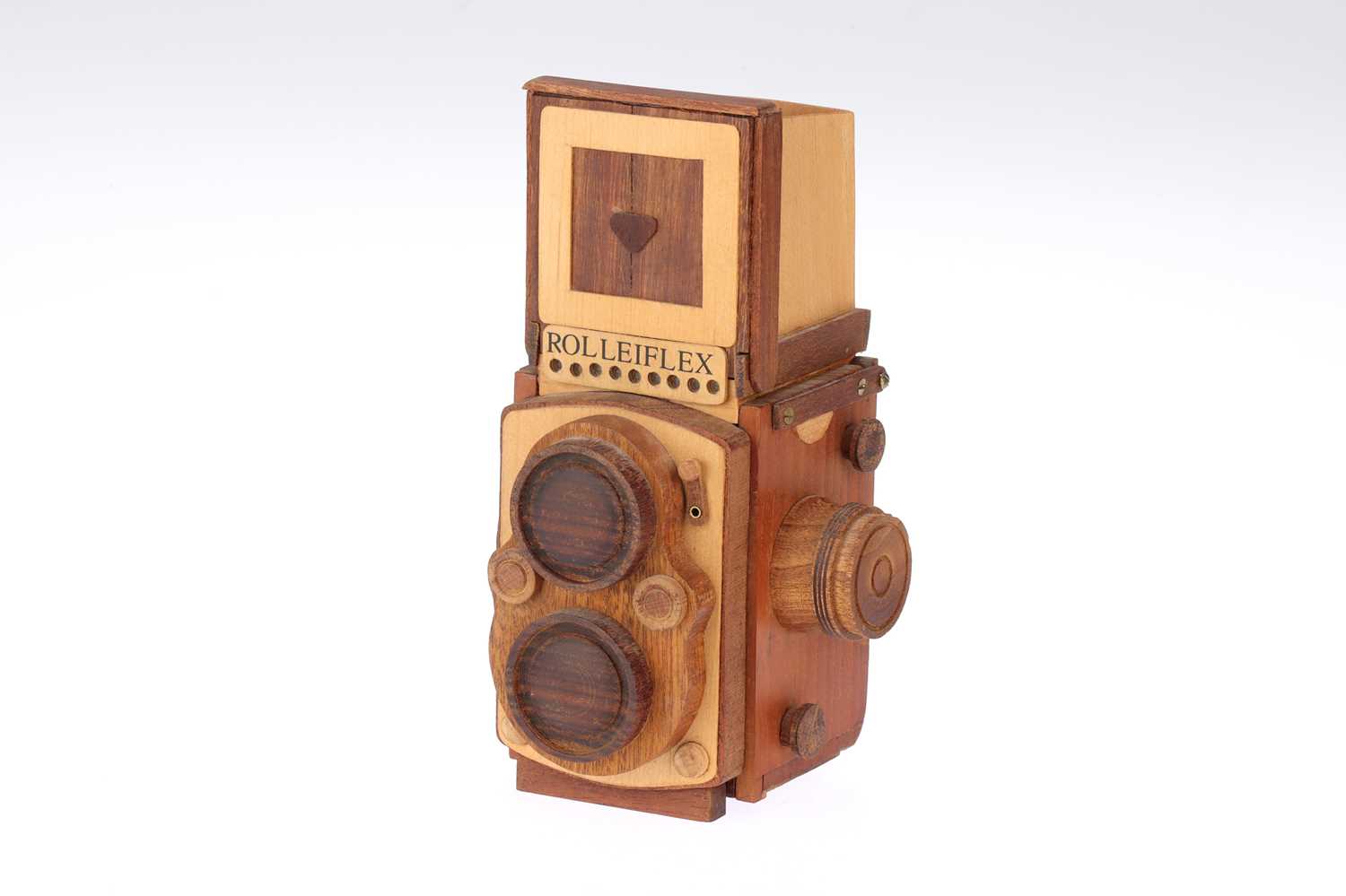 Lot 264 - * A Wooden Model of a Rollei Rolleiflex Camera