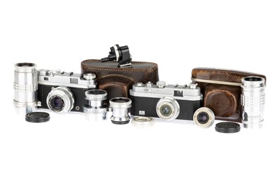 Lot 91 - A Selection of Foca Cameras, Lenses, & Accessories