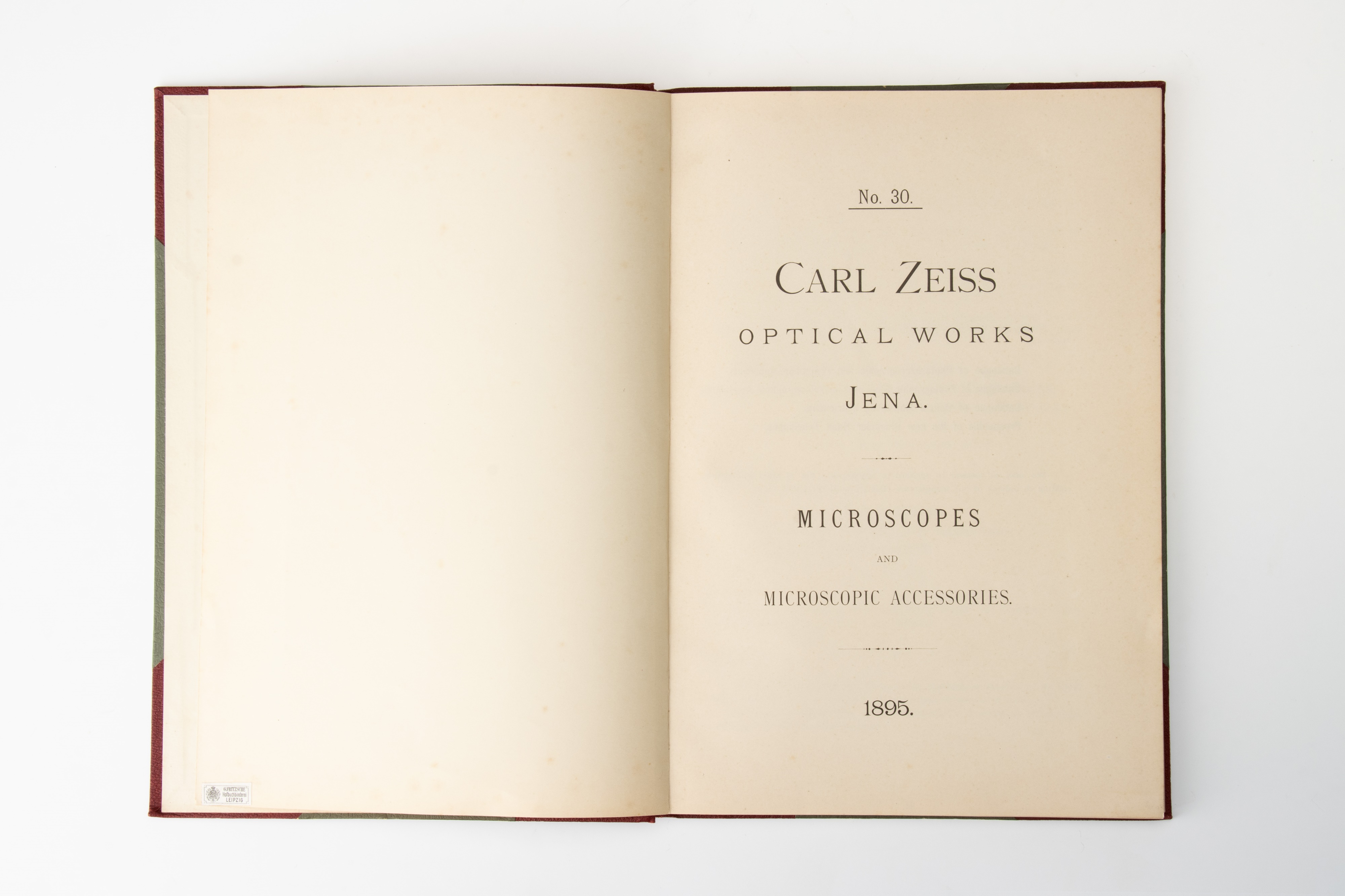 Lot 136 A Good Carl Zeiss Microscope Catalogue, 1895,