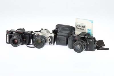 Lot 104 - Three Minolta AF 35mm SLR Cameras