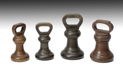 Lot 154 - Collection of 4 Victorian Avoir Dupois Bell Weights