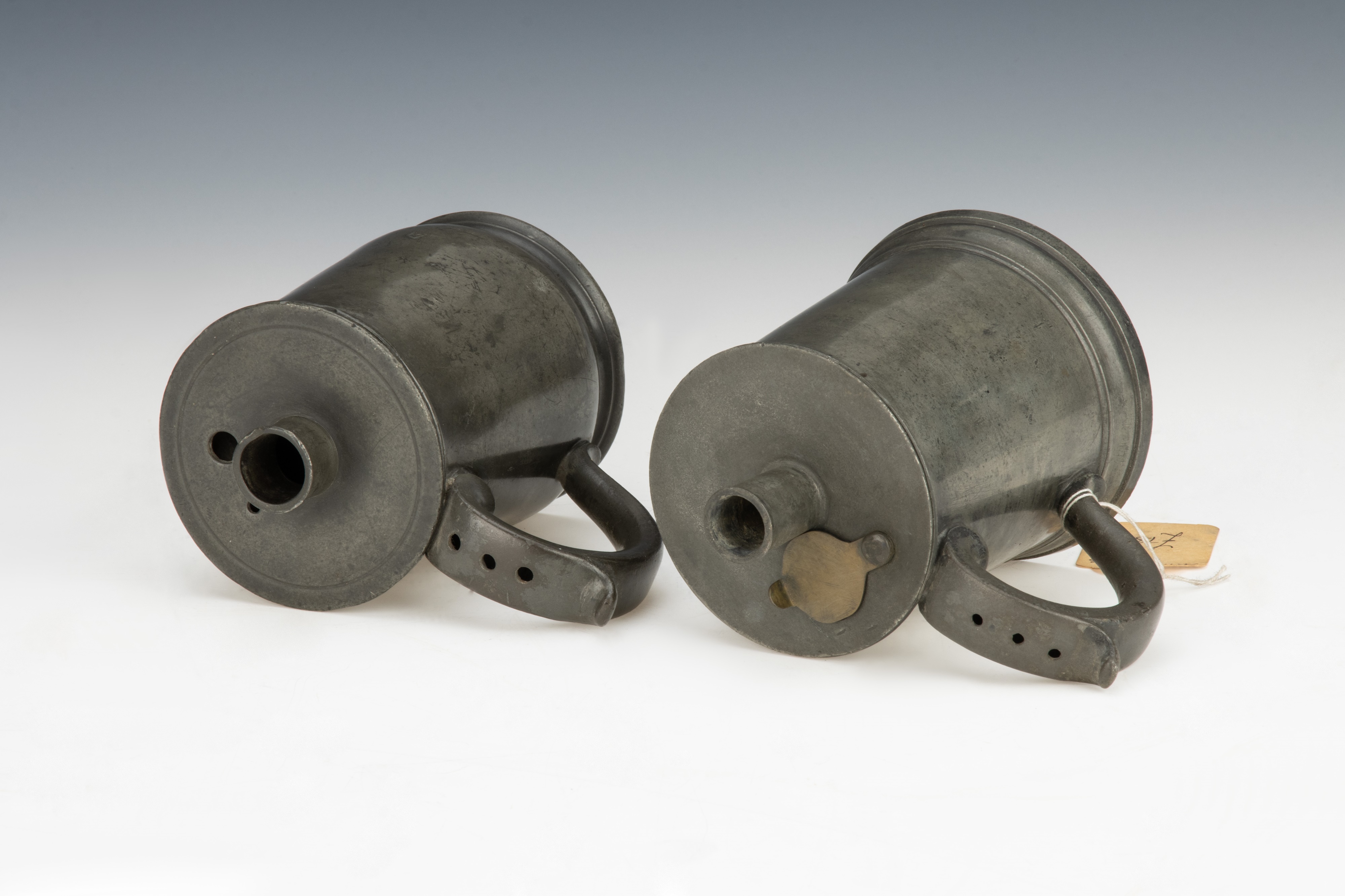 Lot 59 - 2 Pewter Mudge's Inhalers,