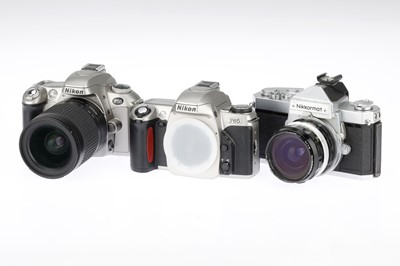 Lot 86 - A Collection of Chrome Nikon 35mm SLR Cameras