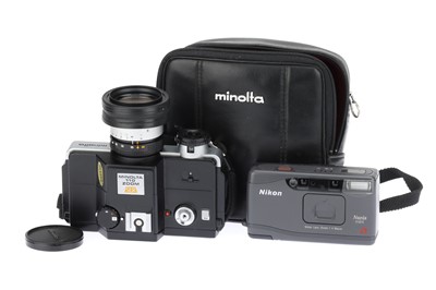 Lot 285 - A Minolta 110 Zoom SLR and a Nikon Nuvis Mini APS Cameras