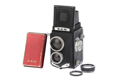 Lot 228 - A SEM Semflex Studio Medium Format TLR Camera