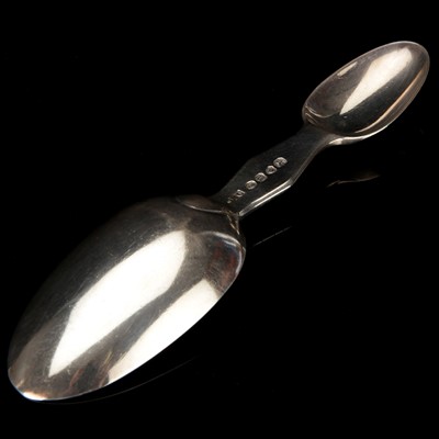 Lot 12 - A Large Georgian Siver Medicine Spoon