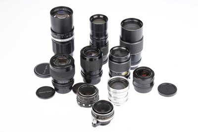 Lot 417 - A Mixed Selection of Various SLR Camera Lenses