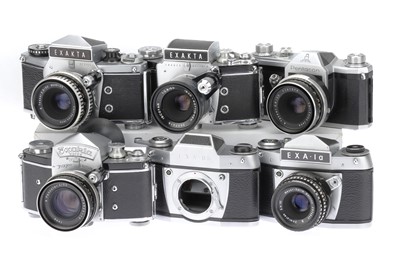 Lot 136 - A Group of Ihagee Exakta and Exa 35mm SLR Cameras